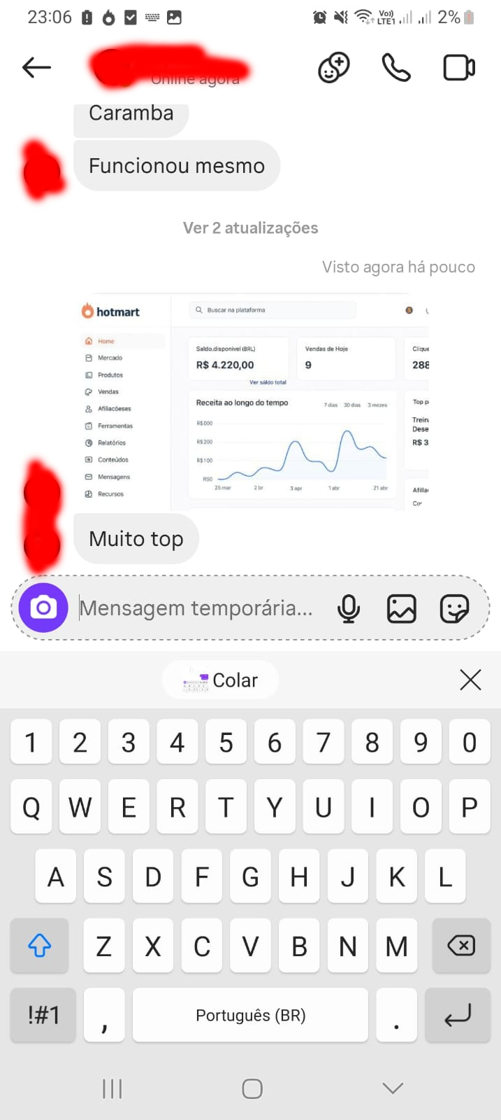 Depoimento de cliente